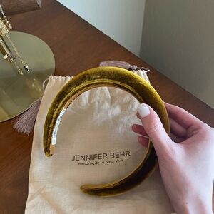 Like New Jennifer Behr Topaz Velvet Headband